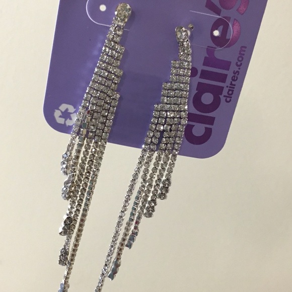 Adrienne Vittadini Rhinestone Tassel Earring + Bonus Pairs Fashion Jewelry NWT - Picture 3 of 5